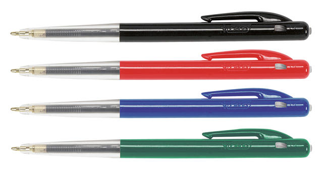 Balpen Bic M10 medium assorti blister à 10+4 gratis — Foto 2 van 2