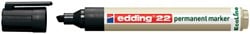Viltstift edding 22 EcoLine schuin zwart 1-5mm