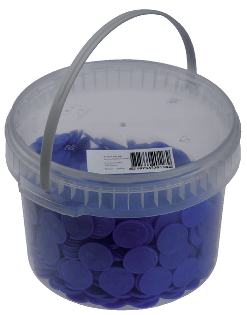 Consumptiemunt Combicraft blauw 750 stuks — Foto 2 van 2