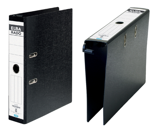 Hangordner Elba Rado 75mm karton zwart gewolkt — Photo 2 sur 2
