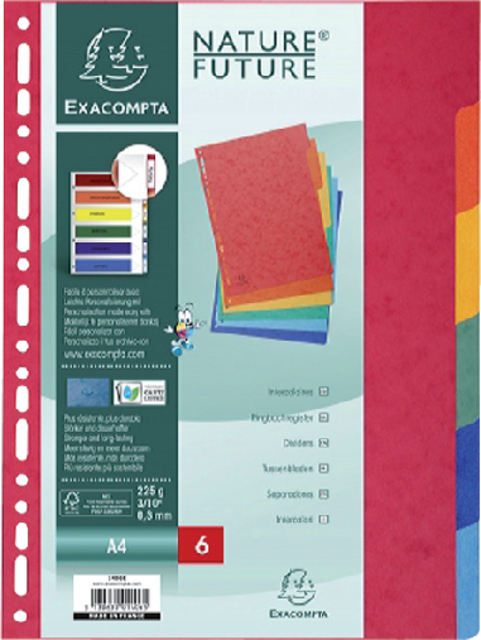 Tabbladen Exacompta 225x297mm 11-gaats 6-delig glanskarton — Foto 2 von 2
