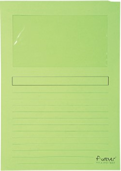 Venstermap Exacompta Forever L-model 120gr lichtgroen 100 stuks