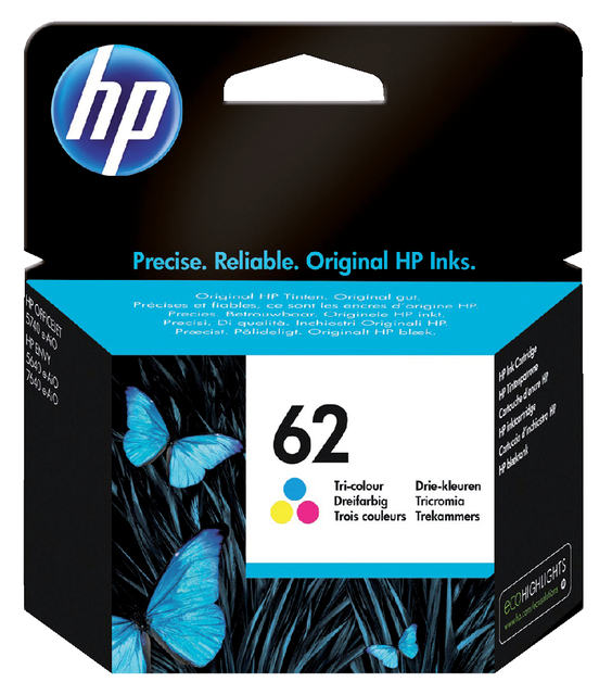 Inktcartridge HP C2P06AE 62 kleur — Photo 2 sur 3