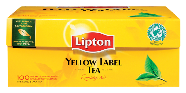 Thee Lipton yellow label met envelop 100x1.5gr — Foto 2 von 2