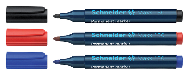 Permanent marker Schneider Maxx 130 rond 1-3mm zwart — Photo 2 sur 2