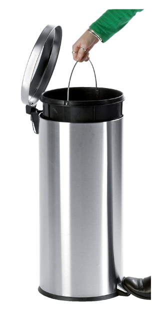 Afvalbak pedaalemmer RVS rond 20 liter — Foto 2 von 2