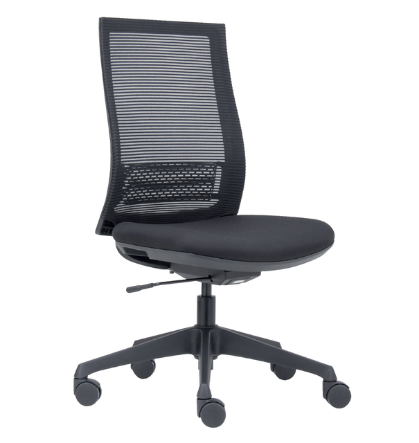 Bureaustoel Euroseats Canillo netgespannen rug zwart — Photo 2 sur 2