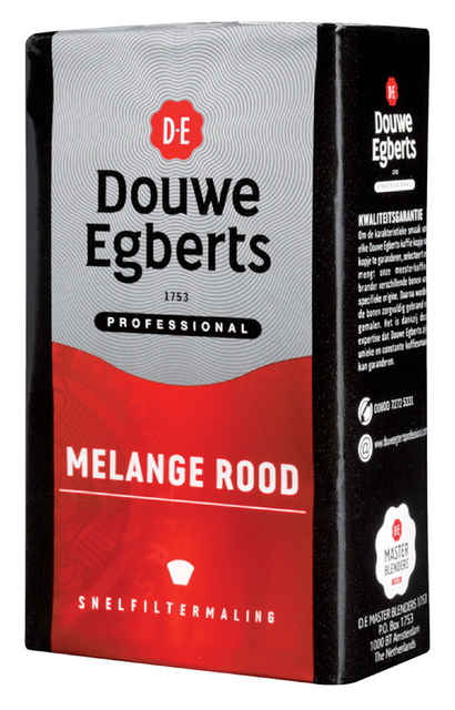 Koffie Douwe Egberts snelfiltermaling Melange Rood 250gr — Foto 2 von 2