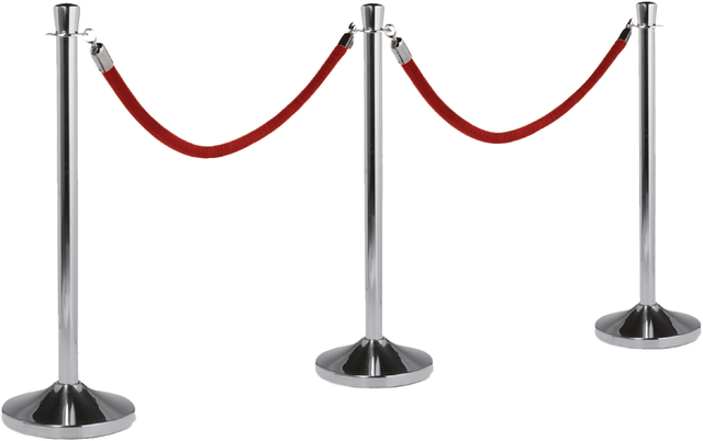 Afzetkoord Securit 150cm zwart met goudkleurige knop — Foto 2 von 2