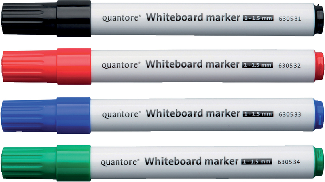 Whiteboardmarker Quantore rond 1-1.5mm 4 stuks assorti — Foto 2 von 2