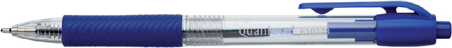 Balpen Quantore Grip drukknop blauw medium — Foto 2 van 2