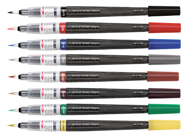 Brushpen Pentel XGFL-101X zwart — Foto 2 von 2