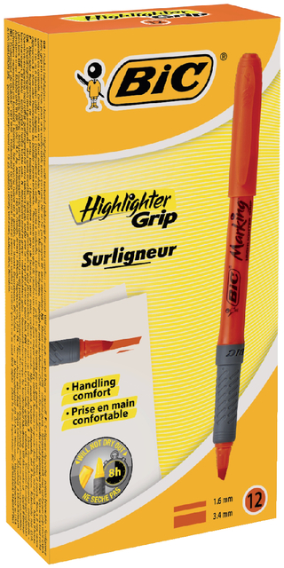 Markeerstift Bic brite liner grip oranje — Foto 2 von 2