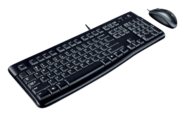 Toetsenbord Logitech K120 Qwerty +muis zwart — Photo 2 sur 2