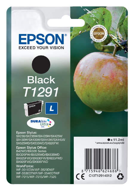 Inktcartridge Epson T1291 zwart