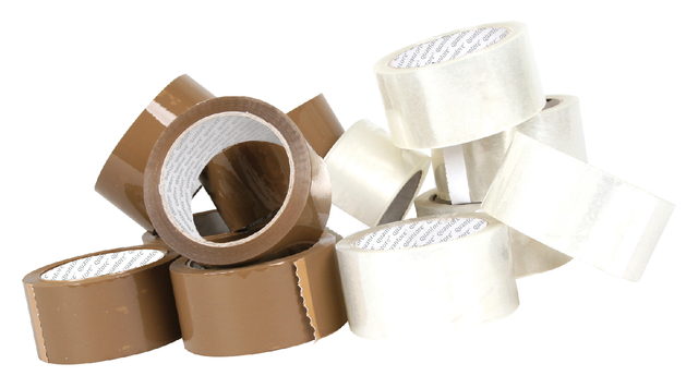 Verpakkingstape Quantore 50mmx60m PP bruin 6 rollen — Foto 2 von 2
