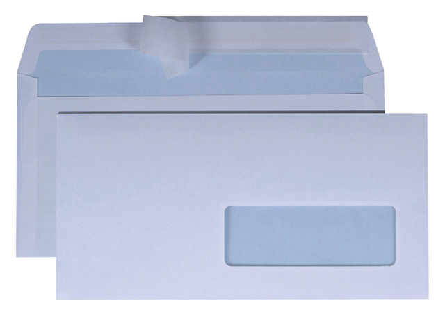 Envelop Quantore 110x220mm venster 3x10cm rechts zelfklevend 500 stuks — Foto 2 von 2