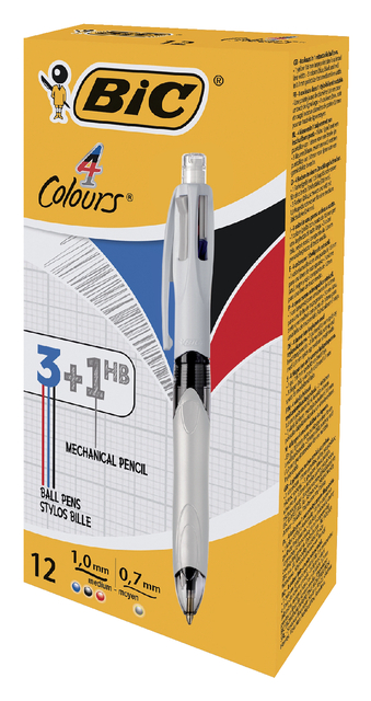 Balpen Bic 3kleuren met vulpotlood HB 0.7mm medium wit — Foto 2 von 2