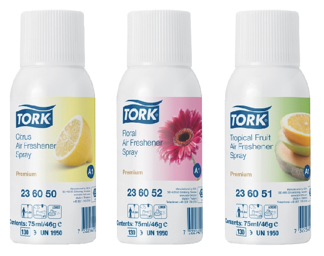 Luchtverfrisser Tork A1 Premium spray bloemen 236052 — Foto 2 von 2