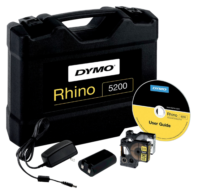 Labelprinter Dymo Rhino 5200 industrieel abc 19mm geel in koffer — Foto 2 von 2