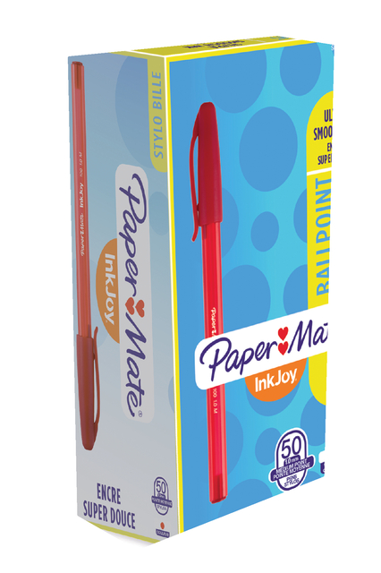 Balpen Paper Mate Inkjoy 100 medium rood — Foto 2 von 2