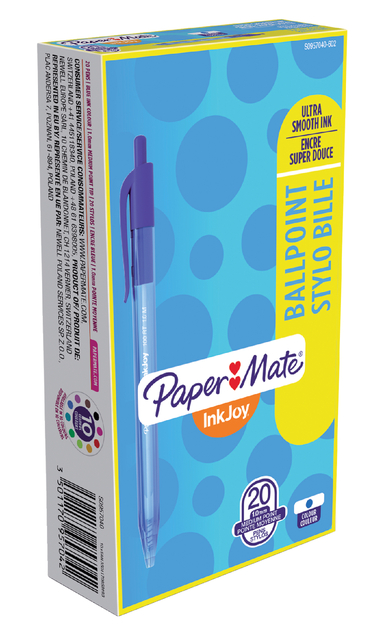 Balpen Paper Mate Inkjoy 100RT medium blauw — Foto 2 von 2