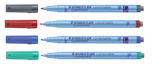 Viltstift Staedtler Lumocolor 305 non permanent correctable F blauw — Foto 2 von 2