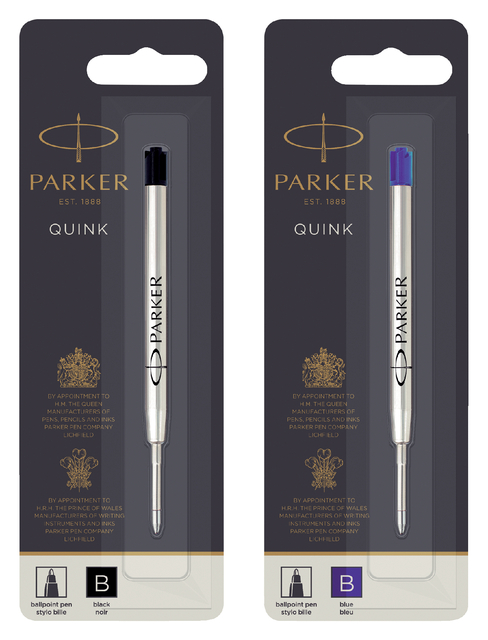 Balpenvulling Parker Quink breed blauw breed blister à 1 stuk — Foto 2 von 2
