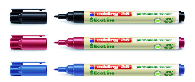 Viltstift edding 25 EcoLine rond 1mm blauw — Foto 2 van 2