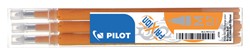 Rollerpenvulling PILOT friXion medium oranje set à 3 stuks