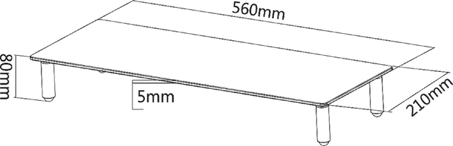 Monitorstandaard Neomounts Monitor10 transparant — Photo 2 sur 2