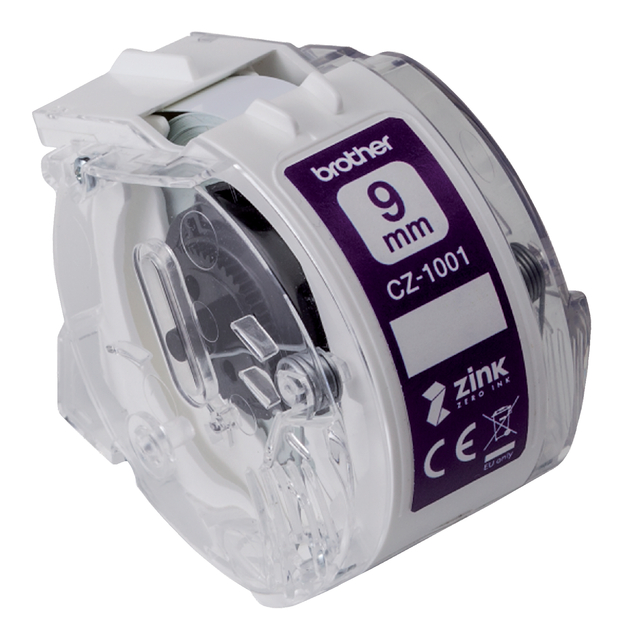 Etiket Brother CZ-1001 multifunctioneel 9mm 1 rol á 5m wit — Foto 2 von 2