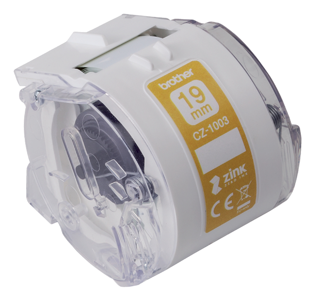 Etiket Brother CZ-1003 multifunctioneel 19mm 1 rol á 5m wit — Foto 2 van 2