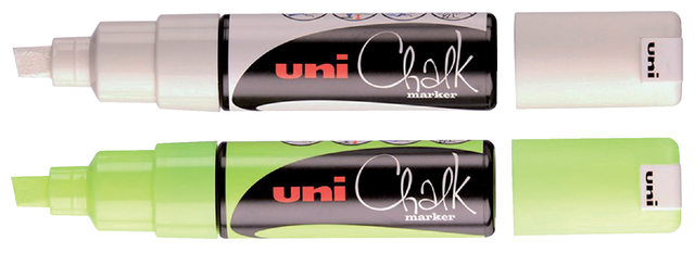 Krijtstift Uni-ball chalk schuin 8.0mm wit — Foto 2 von 2