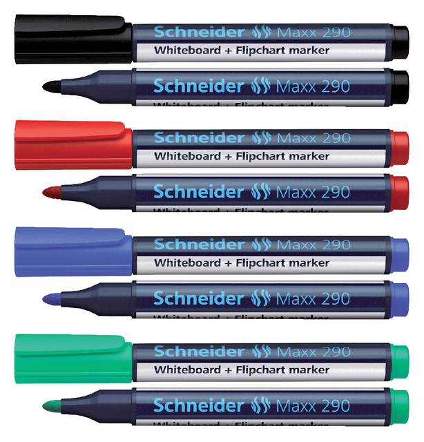 Whiteboardmarker Schneider Maxx 290 rond 2-3mm zwart — Photo 2 sur 2