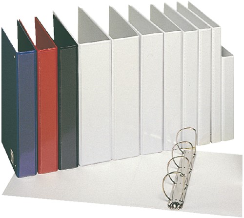 Presentatieringband Esselte panorama A4 4-rings D-mechaniek 30mm PP rood-2