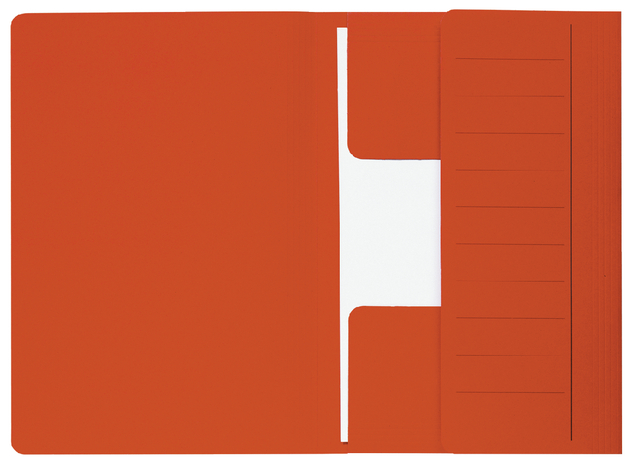 Dossiermap Secolor  Mammoet folio 3 kleppen 270gr rood
