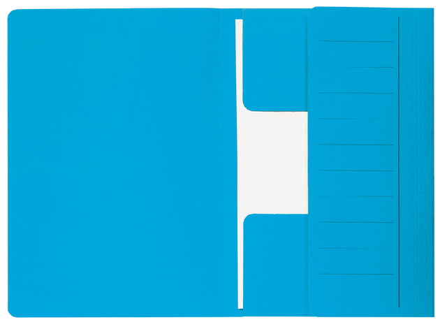 Dossiermap Secolor  Mammoet folio 3 kleppen 270gr blauw