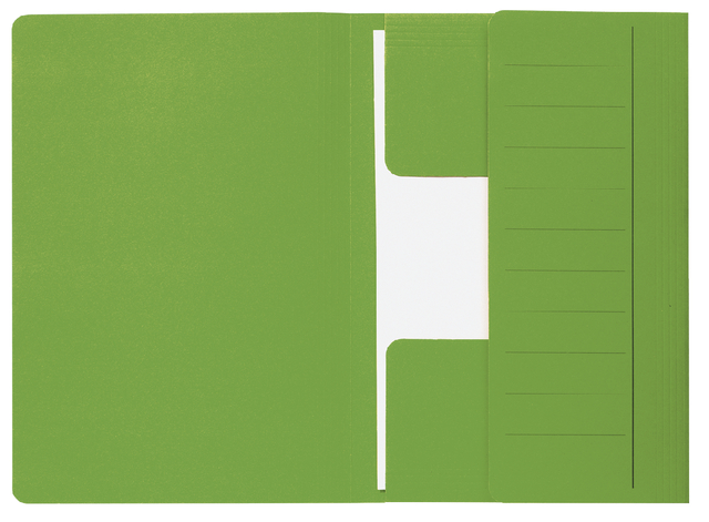 Dossiermap Secolor  Mammoet folio 3 kleppen 270gr groen