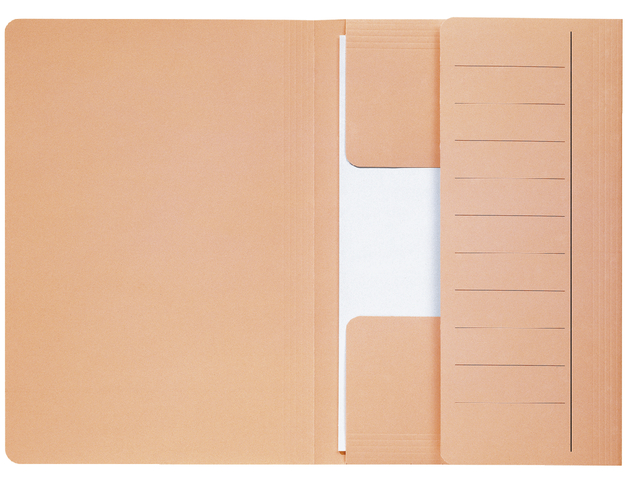 Dossiermap Secolor  Mammoet folio 3 kleppen 270gr chamois