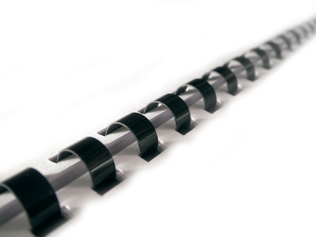 Bindrug GBC 14mm 21rings A4 zwart 100 stuks — Photo 2 sur 2