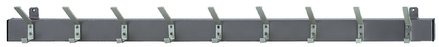Kapstok wand VepaBins met 9 dubbele haken