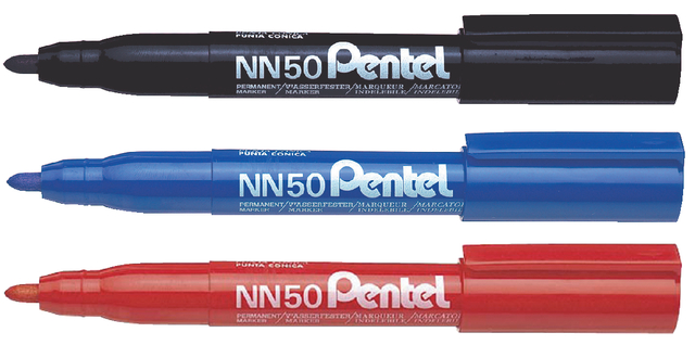 Viltstift Pentel NN50 rond 1.3-3mm zwart — Foto 2 von 2
