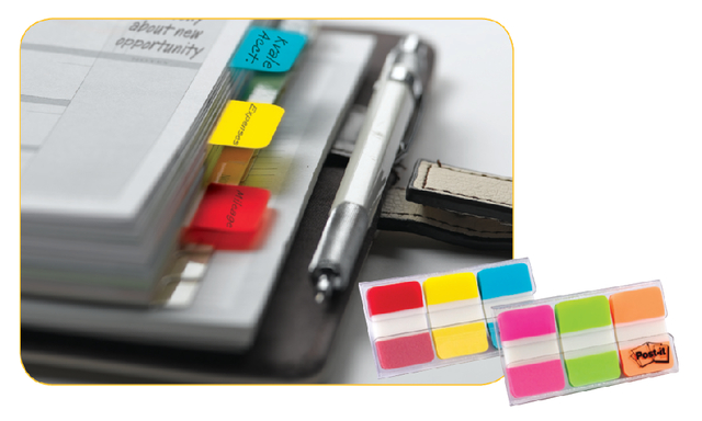 Indextabs Post-it 686GOT 25.4x38mm strong roze en groen 36 tabs — Foto 2 von 2