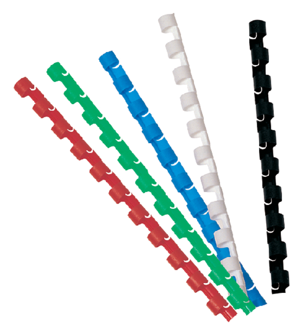 Bindrug GBC 14mm 21rings A4 blauw 100 stuks — Foto 2 van 2