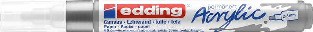 Acrylmarker edding e-5100 medium zilver