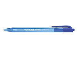 Balpen Paper Mate Inkjoy 100RT medium blauw valuepack 80+20 gratis