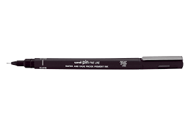 Fineliner Uni-ball Pin 0.05mm zwart