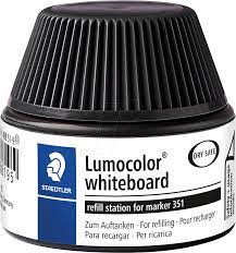 Viltstiftvulling Staedtler Lumocolor whiteboard 30ml zwart