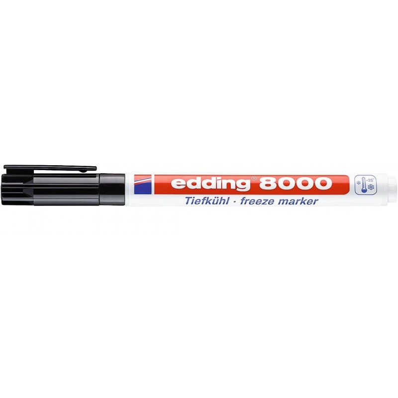 Diepvriesmarker edding 8000 rond 1mm zwart — Foto 2 von 2